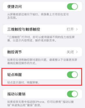 广德苹果授权维修站分享iPhone轻点无法唤醒怎么办 