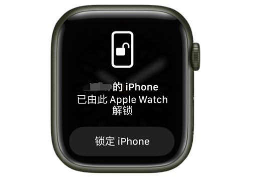 广德苹果手机维修分享用 AppleWatch 解锁配备面容 ID 的 iPhone方法 