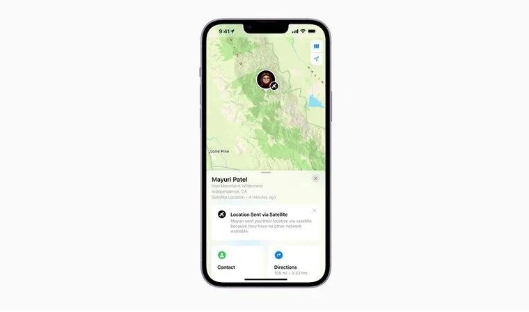 广德苹果14维修分享iPhone14系列中 FindMy功能通过卫星分享位置方法教程 